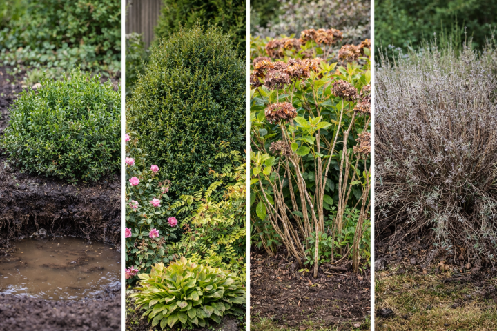 Najczęstsze błędy przy sadzeniu roślin ozdobnych – zbyt głębokie sadzenie i zagęszczona rabata.